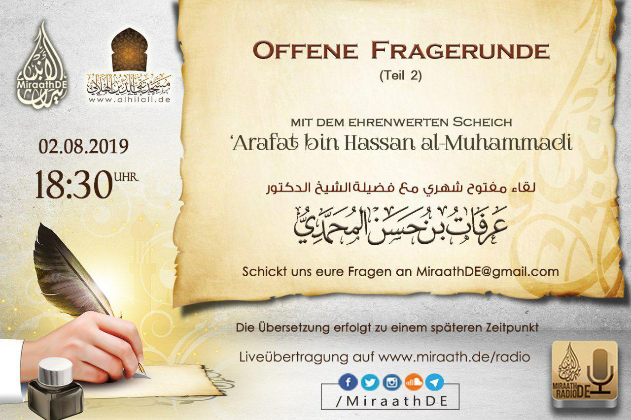 arafat fragerunde august